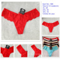 China wholesale new peony bordeaux red sexy briefs lace spandex fancy thongs 588